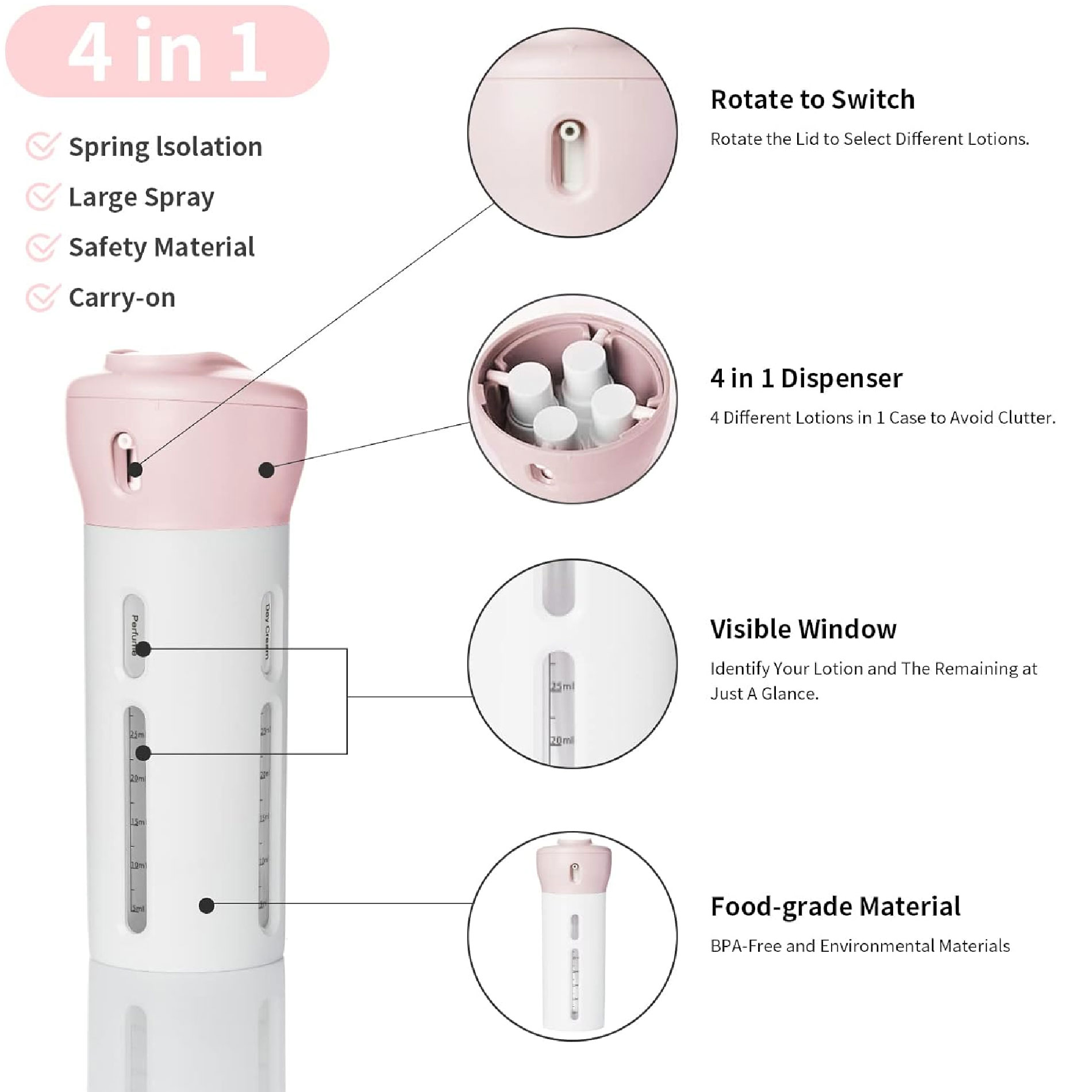 Miniatura 3 de DISPENSADOR 4 DIVISIONES LIQUIDOS JABON